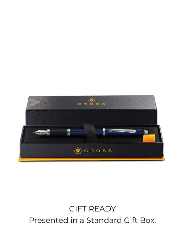 Cross Century® II Translucent Blue Lacquer Fine Nib Fountain Pen