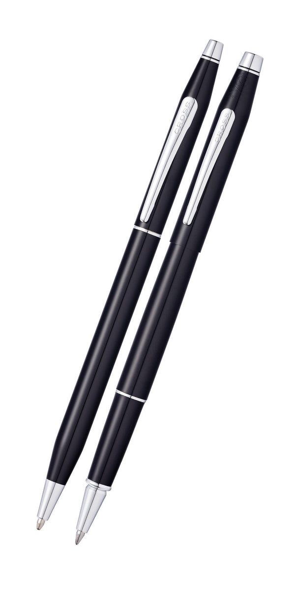 cross Classic Century® Black Lacquer Ballpoint and Rollerball Gift Set