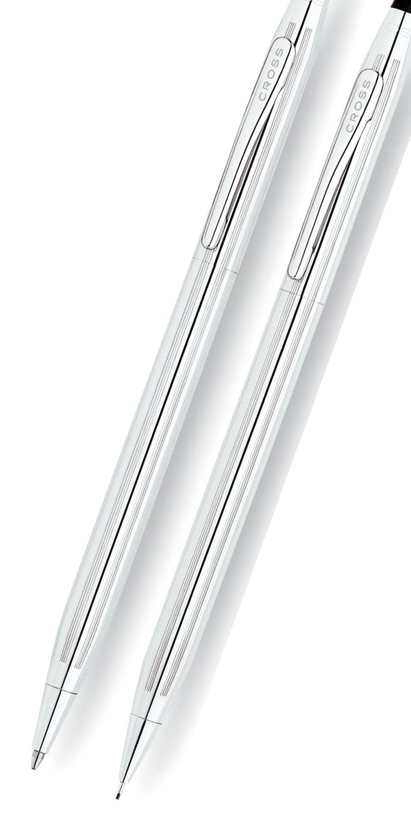 Cross Classic Century® Lustrous Chrome Pen And Pencil Set
