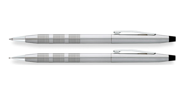 Cross Classic Century® Satin Chrome Ballpoint Pen & 0.7MM Pencil Set