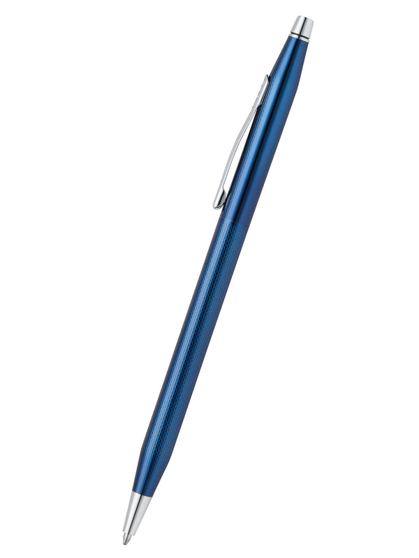 Cross Classic Century® Translucent Cobalt Blue Engraved Diamond Pattern Ballpoint Pen