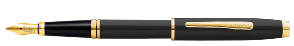 Cross Coventry Black Lacquer With Gold-Tone Fine Nib Fountain Pen