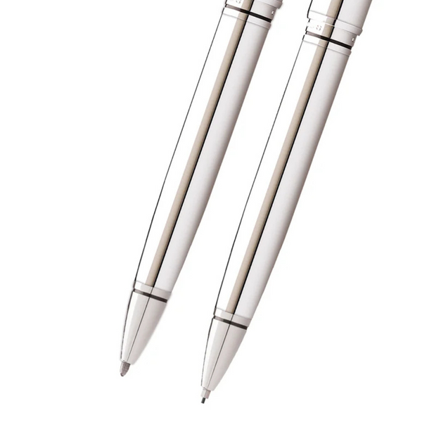 Cross Coventry Polished Chrome Pen And Pencil Gift Set