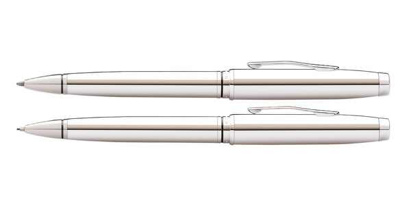 Cross Coventry Polished Chrome Pen And Pencil Gift Set