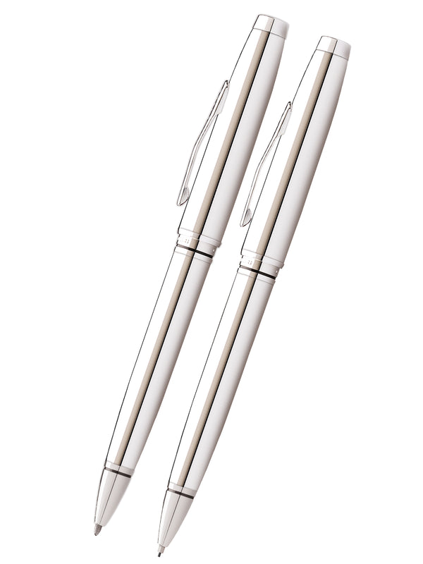cross Coventry Polished Chrome Pen and Pencil Gift Set