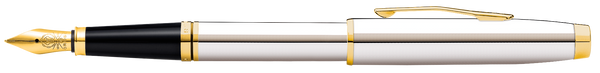 Cross Coventry Polished Chrome With Gold-Tone Fine Nib Fountain Pen