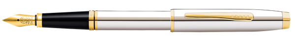 Cross Coventry Polished Chrome With Gold-Tone Fine Nib Fountain Pen