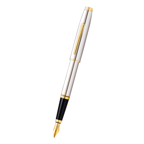 cross Coventry Polished Chrome with Gold-Tone Fine Nib Fountain Pen