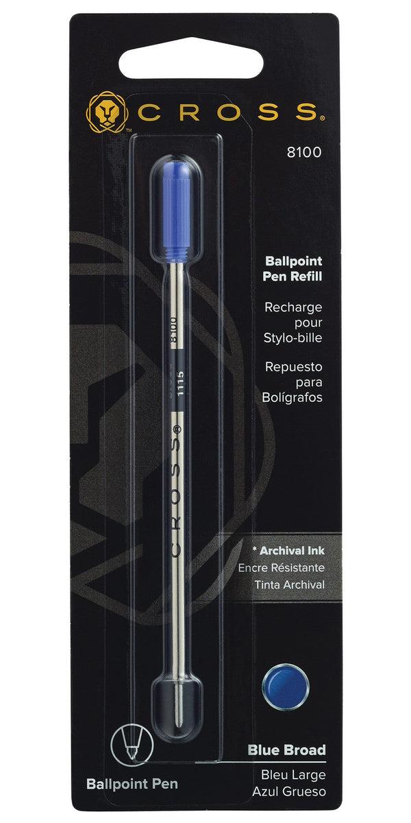 cross Ballpoint Pen Refill - Blue - Broad - Single Pack