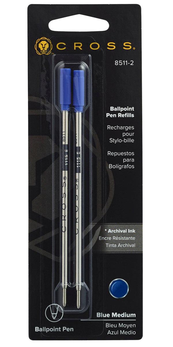 Cross Ballpoint Pen Refill - Blue - Medium - Dual Pack