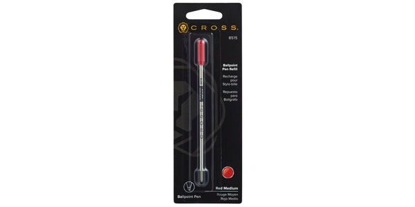 Cross Ballpoint Pen Refill - Red - Medium - Single Pack