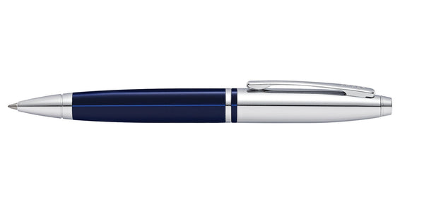 Cross Calais™ Chrome & Blue Lacquer Ballpoint Pen