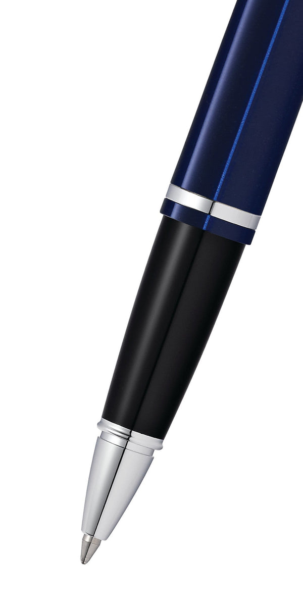 Cross Calais™ Chrome & Blue Lacquer Rollerball Pen