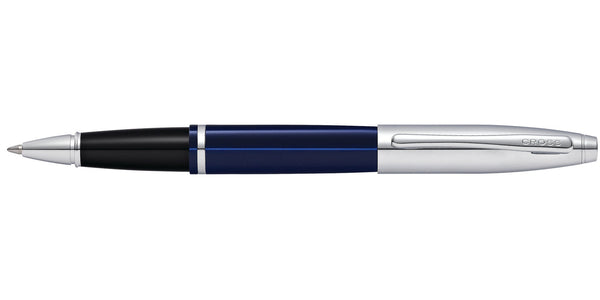 Cross Calais™ Chrome & Blue Lacquer Rollerball Pen