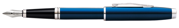 Cross Coventry Blue Lacquer Fine Nib Fountain Pen