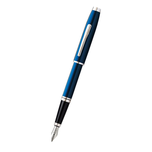 cross Coventry Blue Lacquer Fine Nib Fountain Pen
