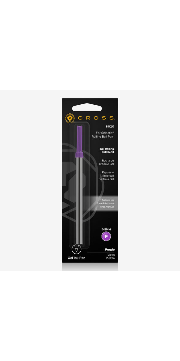 Cross Fine Purple Gel Rollerball Refill (0.5MM)