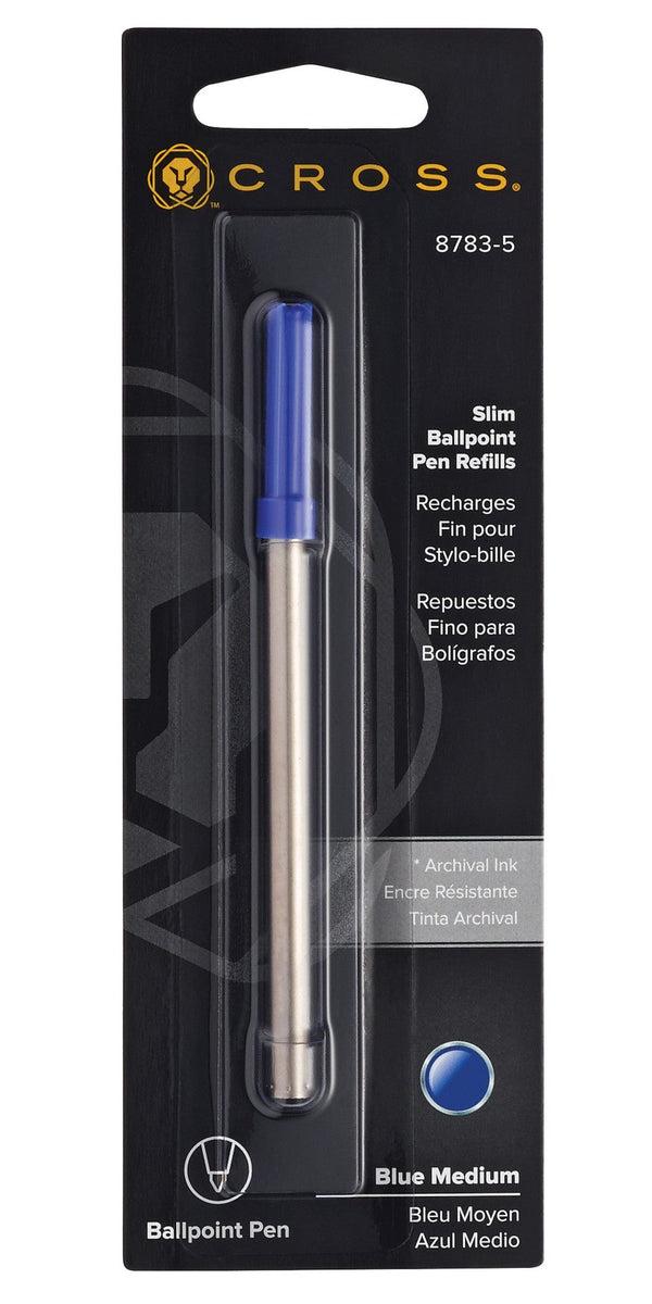 Cross Slim Ballpoint Pen Refill - Blue - Single Pack