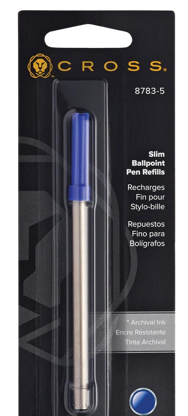 Cross Slim Ballpoint Pen Refill - Blue - Single Pack