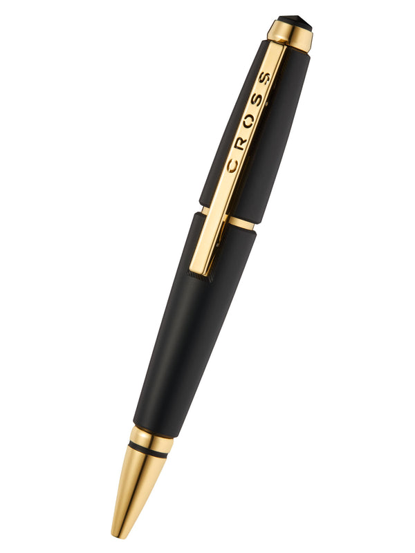 cross Edge™ Matte Black Lacquer with Gold PVD Appointments Selectip® Rollerball Pen