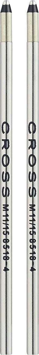 Cross Mini Ballpoint Pen Refill - Black - Medium - Dual Pack