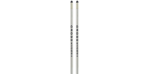 cross Mini Ballpoint Pen Refill - Black - Medium - Dual Pack
