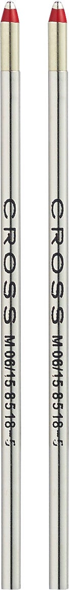 Cross Mini Ballpoint Pen Refill - Red - Medium - Dual Pack