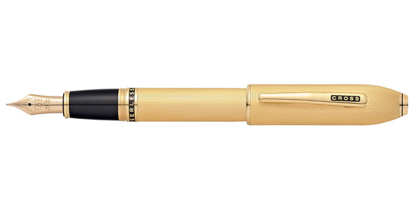 Cross Peerless™ 23KT Heavy Gold Plate With Gold Plated Appointments Swarovski Crystal And 18KT Gold Medium Nib Fountain Pen
