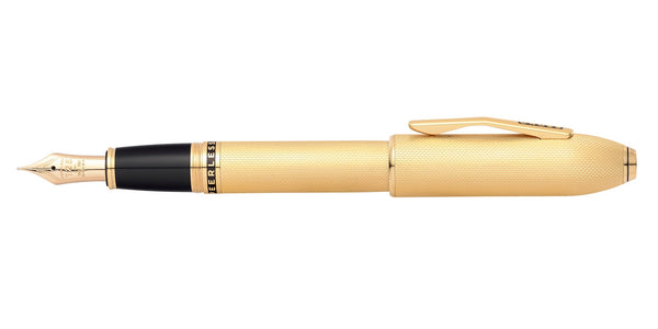 Cross Peerless™ 23KT Heavy Gold Plate With Gold Plated Appointments Swarovski Crystal And 18KT Gold Medium Nib Fountain Pen