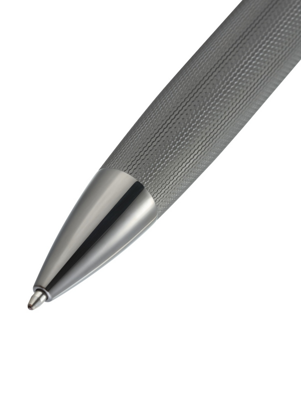 Cross Peerless™ Polished Slate Gray Engraved Diamond Pattern With Slate Gray PVD Appointments And Swarovski Crystal Ballpoint Pen