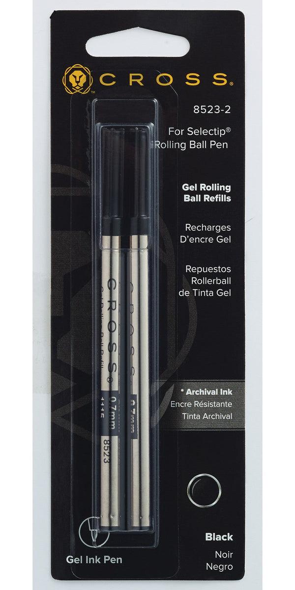 Cross Selectip® Gel Rollerball Pen Refill - Black - Medium - Dual Pack