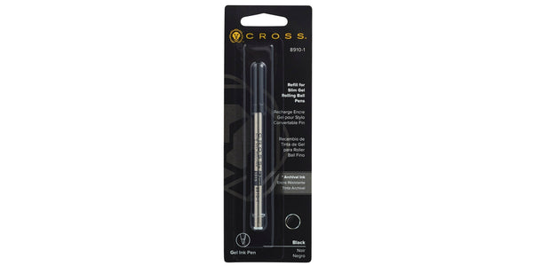 cross Slim Gel Rollerball Pen Refill - Black - Single Pack