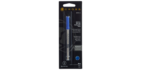 cross Slim Gel Rollerball Pen Refill - Blue - Single Pack