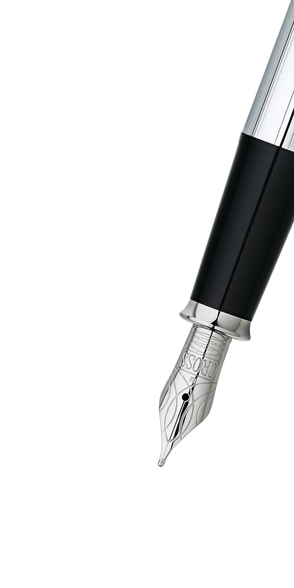 Cross Townsend® Lustrous Chrome Stainless-Steel Fine Nib Fountain Pen