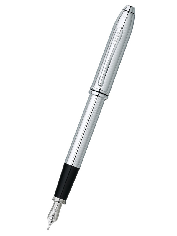 cross Townsend® Lustrous Chrome Stainless-Steel Fine Nib Fountain Pen