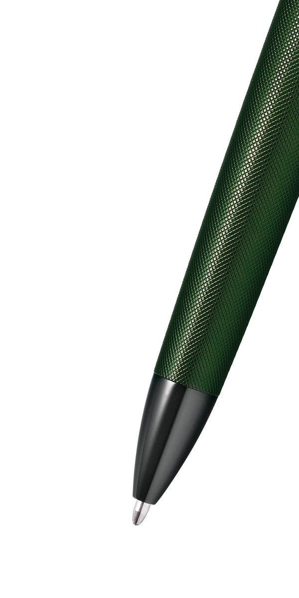 Cross Townsend® Matte Green PVD Micro-knurl Ballpoint Pen