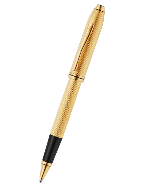 cross Townsend® Polished 23KT GoldPlated Engraved Diamond Pattern with 23KT GoldPlated Appointments Selectip® Rollerball Pen