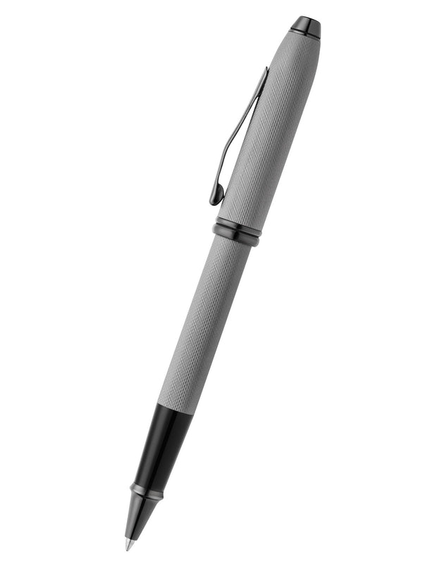Cross Townsend® Polished Slate Gray Engraved Diamond Pattern With Slate Gray PVD Appointments Selectip® Rollerball Pen