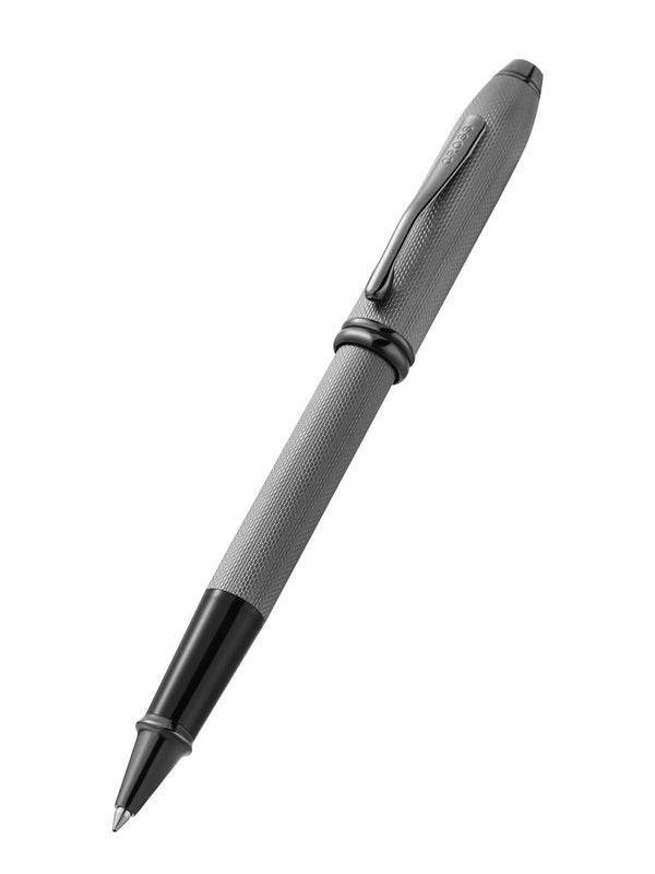Cross Townsend® Polished Slate Gray Engraved Diamond Pattern With Slate Gray PVD Appointments Selectip® Rollerball Pen