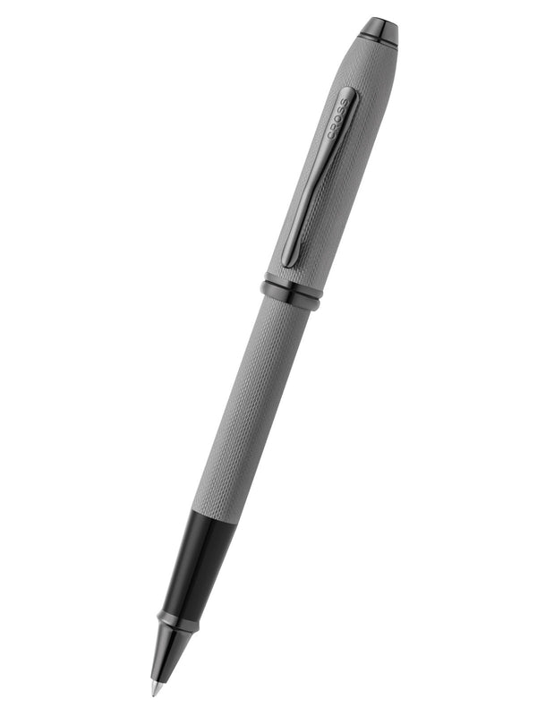 cross Townsend® Polished Slate Gray Engraved Diamond Pattern with Slate Gray PVD Appointments Selectip® Rollerball Pen