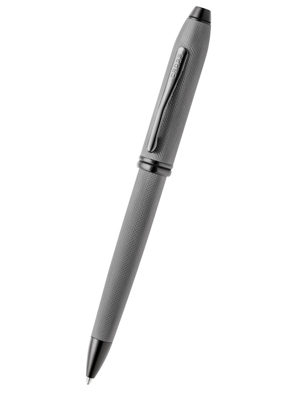cross Townsend® Polished Slate Gray Engraved Diamond Pattern with Slate Gray PVD Appointments Ballpoint Pen