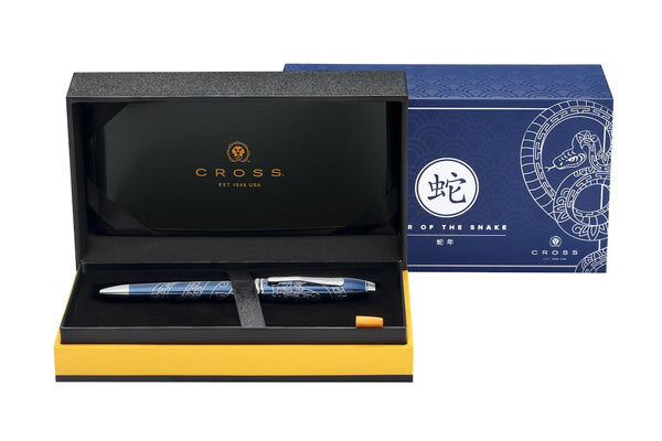 Cross Townsend® Zodiac Year Of The Snake Blue Lacquer Ballpoint Pen