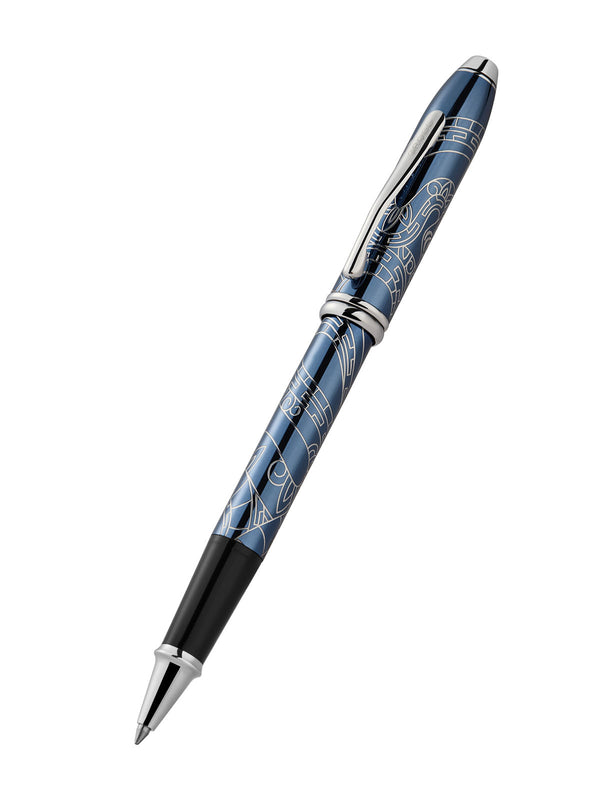 Cross Townsend® Zodiac Year Of The Snake Blue Lacquer Rollerball Pen