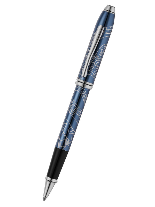 cross Townsend® Zodiac Year of the Snake Blue Lacquer Rollerball Pen