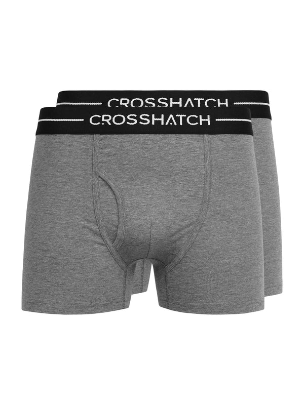 crosshatch Ambek Boxers 2pk Charcoal Marl