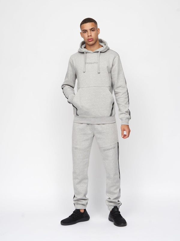 Crosshatch Apollos Hoodie Grey Marl