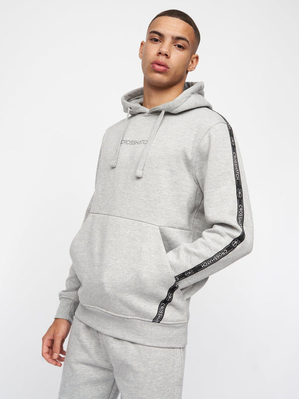 crosshatch Apollos Hoodie Grey Marl