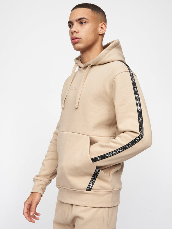 Crosshatch Apollos Hoodie Stone