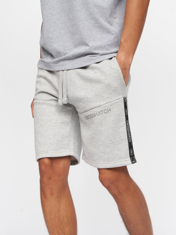 Crosshatch Apollos Shorts Grey Marl