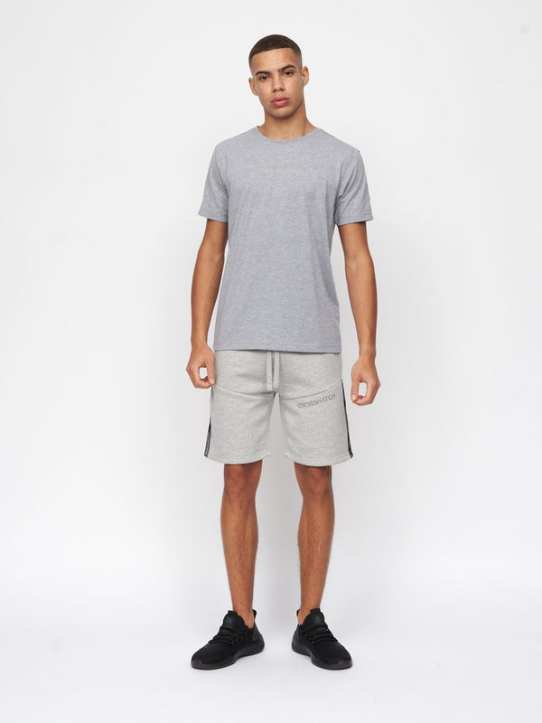 Crosshatch Apollos Shorts Grey Marl